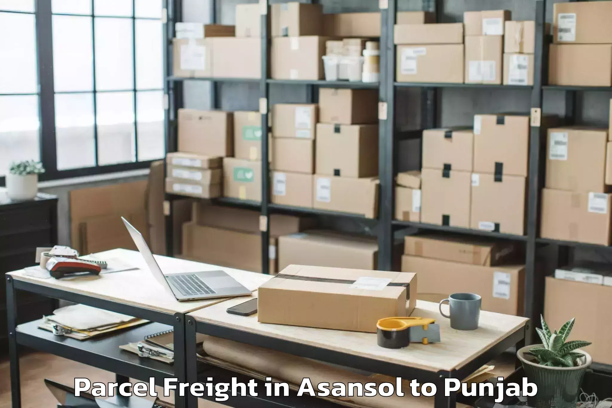 Get Asansol to Malerkotla Parcel Freight